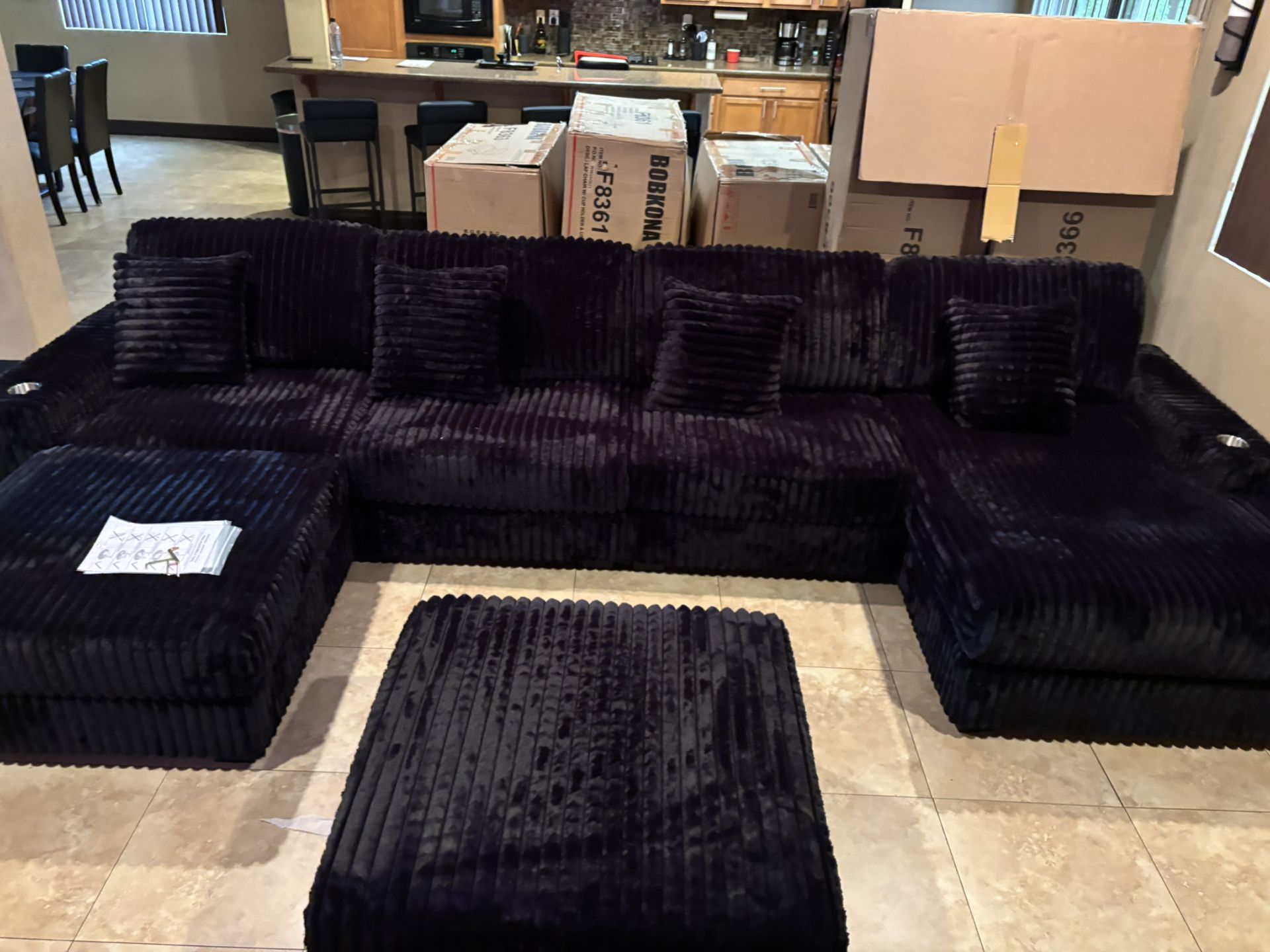 7pc Sectional Sofa Set
