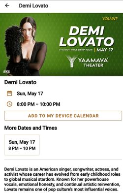 Demi Lovato tickets tonight cheap