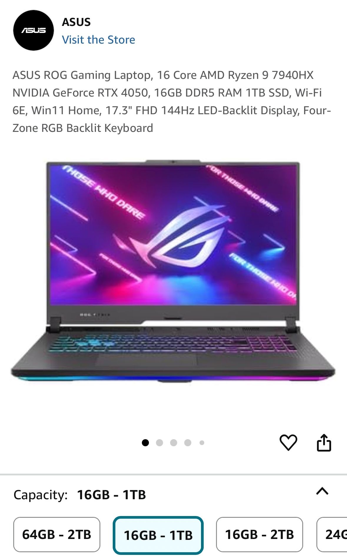 ROG ASUS GAMING LAPTOP