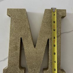 Glitter Letters Gold 