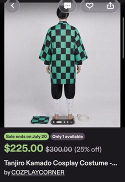 Cosplay Tanjiro Kamado Costume all sizes