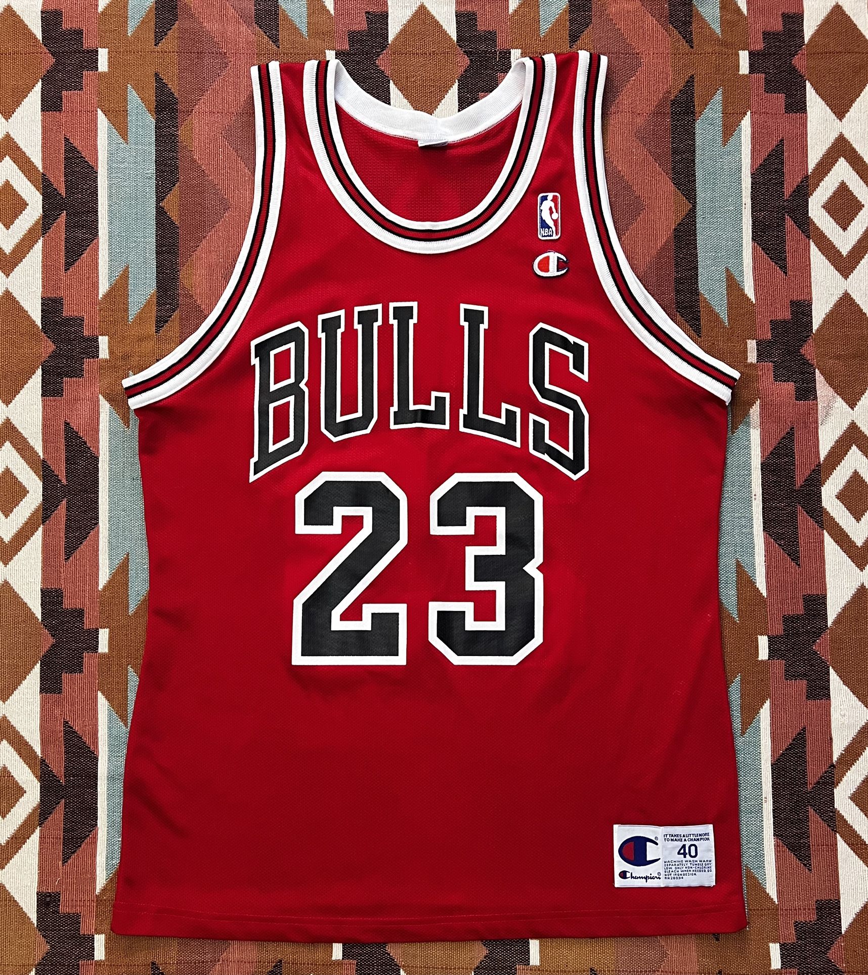 Vintage 90’s Champion Chicago Bulls Michael Jordan #23 Jersey Adult 40 Small
