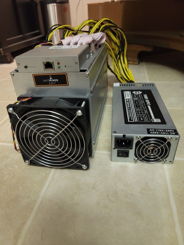 Antminer L3++ 580mhz Doge Miner With 2000w PSU!