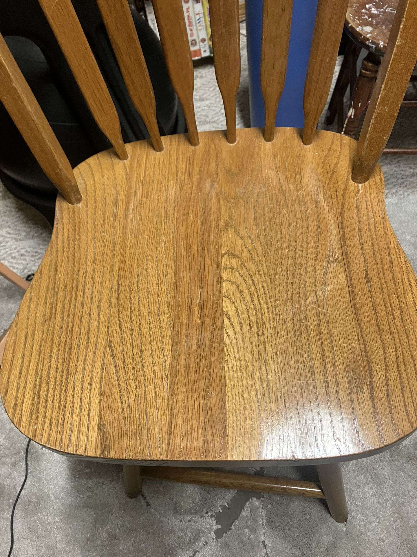 Oak Swivel Counter/Bar Chair