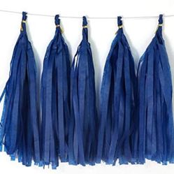 π 20PCS Royal Blue Tassel Garland DIY Party Decor β Weddings, Baby Showers, Festivals π Act Fast!