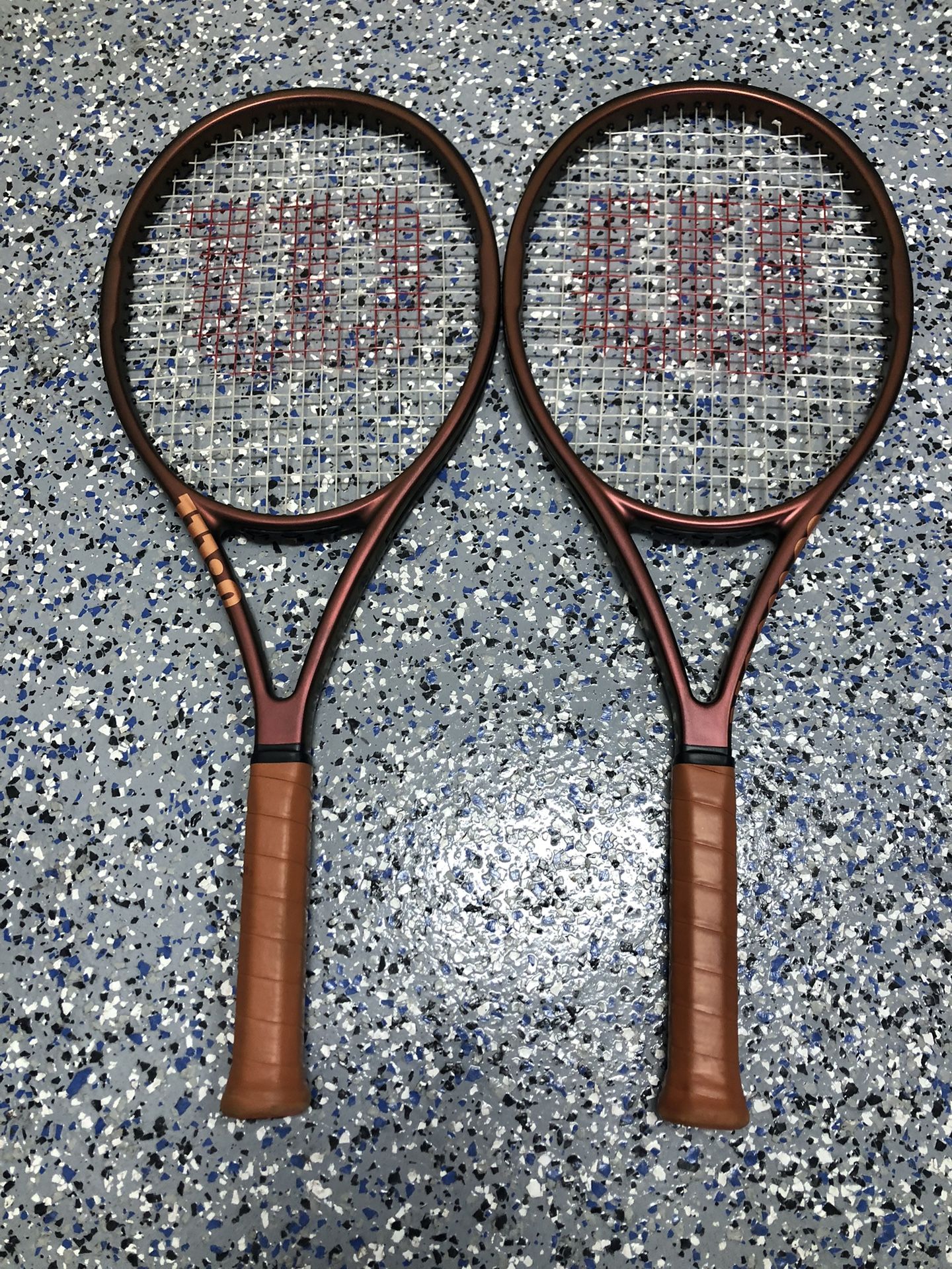 2 Wilson Pro Staff Team v14 4 3/8 Rackets  #7269-1,2
