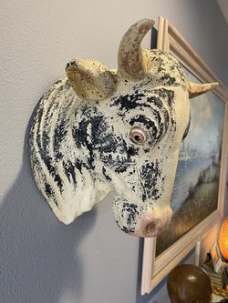 Bull Head Decor - Animal Head Wall Decor (cow Head) 