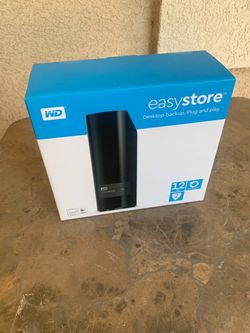 WD Easystore 12TB Desktop External Hard Drive