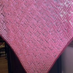 Beautiful Handmade Lacy Poncho - Rayon Thread 