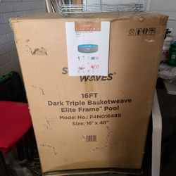Dark Triple Basketweave Elite Frame" Pool