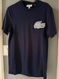 Lacoste men t-shirt blue small new