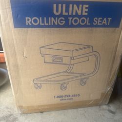 NEW ULINE ROLLING  TOOL SEAT