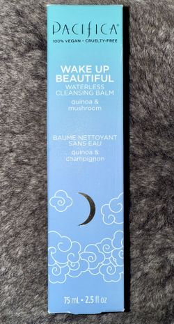 Pacifica Wake Up Beautiful Waterless Cleansing Balm Quinoa Mushroom Skincare New