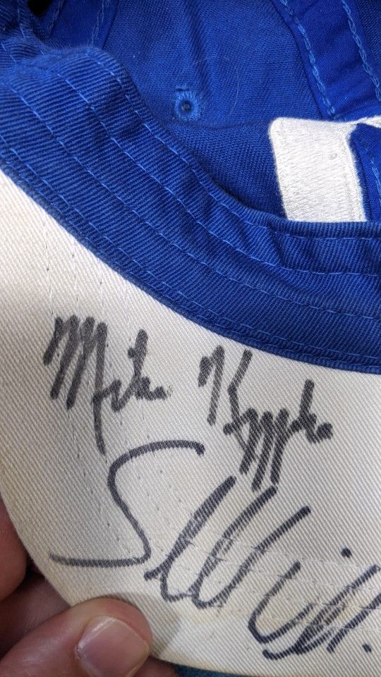 Duke Hat Signed by COACH K + Most of 2005-2006 Roster