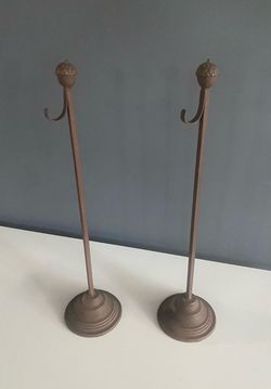 Vintage Iron Tabletop Stands (2)