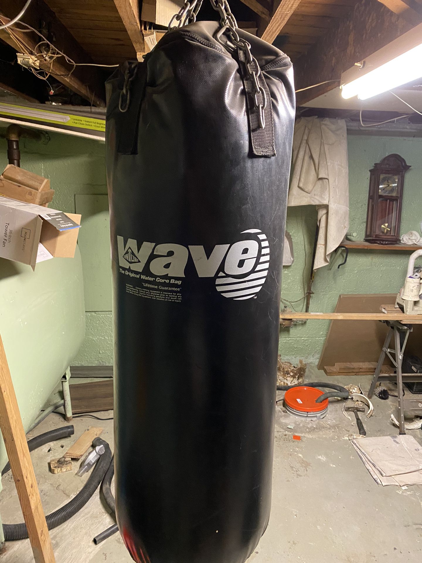 Punching Bag And Brand New Gloves 