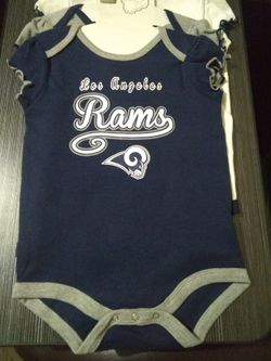 RAMS INFANT 3-PIECE CREEPER SET