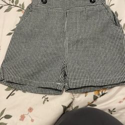 Black and White Checkered Shorts