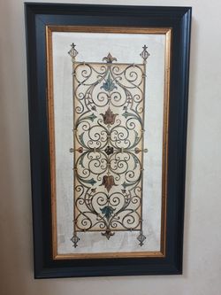 Wall decor framed painting setting pair of two