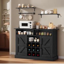 Buffet Cabinet, 47" Farmhouse Bar