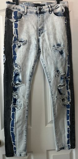 Waimea Stacked Fit Jeans Painted Bleach/Wash Skinny Fit Men’s 36 x 32 