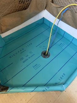 Chloraloy shower pan waterproofing installations