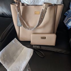 Brand New W Tags . Badgley Mischka handbag & wallet set.