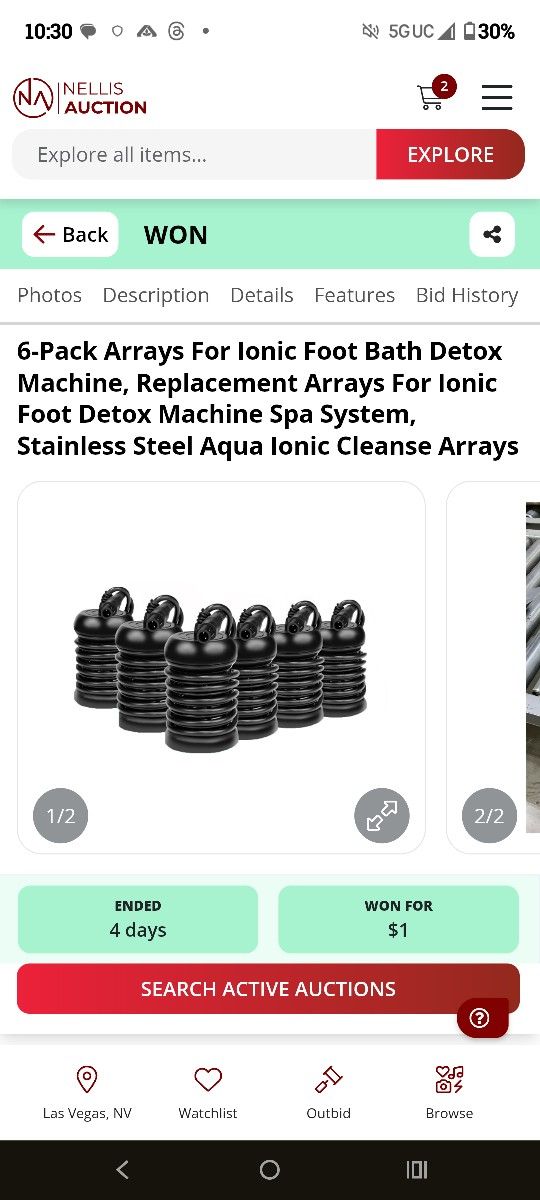 6-Pack Arrays for Ionic Foot Bath Detox Machine, Replacement Arrays for Ionic Foot Detox Machine Spa System, Stainless Steel Aqua Ionic Cleanse Arrays