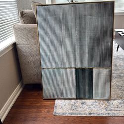 Large Modern Abstract Wall Art – Textured & Framed