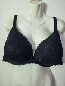 44DD Black lace bra
