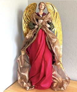 Tall 34" Christmas Angel Elegant Decoration