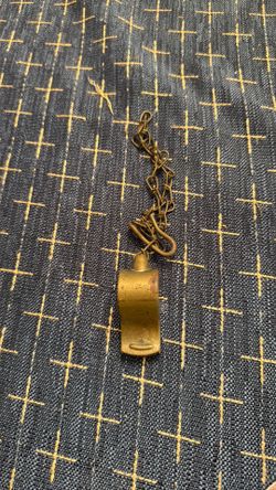 Acme Thunderer Brass Whistle with Chain