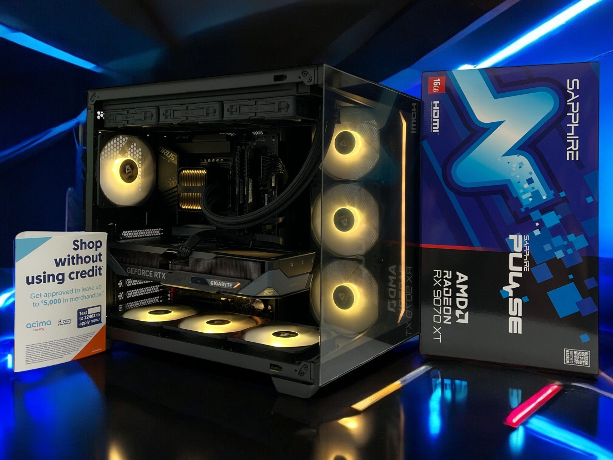 🦊FOX 102 🦊 CUSTOM GAMING PC | RIG | DESKTOP | AMD RYZEN 9-9900X | READON RX 9070 | 32 GB DDR5 RAM | 1 TB SSD | WIN 11.