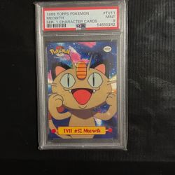 Rare 1999 Meoth Topps Pokemon Series 1 Psa Grade 9
