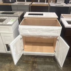 36” Shaker White Bathroom Vanity