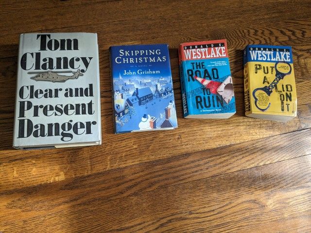 Four Fiction Books.