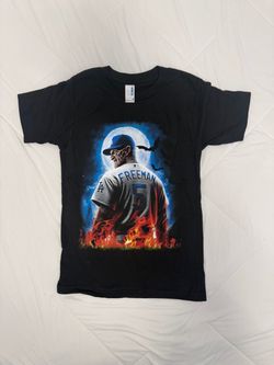 Freddy Freeman LA Dodgers Horror Graphic T-Shirt for kids available in XS to XL