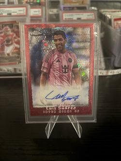 Luis Suarez Topps Chrome Auto Inter Miami 3/5