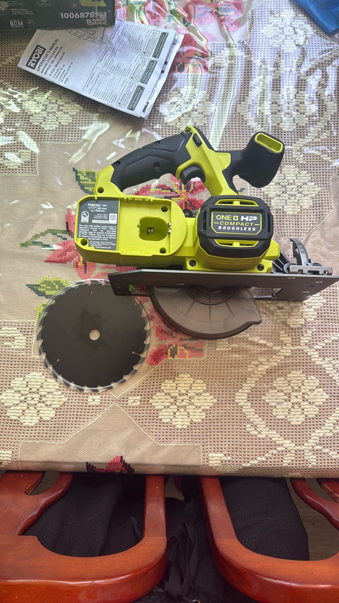 RYOBI 18v Compact Brushless 6-1/2” Circular Saw