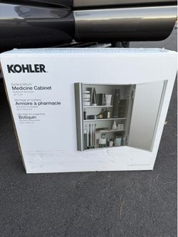 Kohler surface mount medicine cabinet 20” x 24” aluminum NEW IN BOX