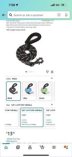 Dog / Cat Leash  Correa Para Gato Y Perro 