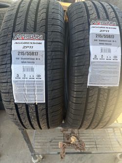 (2) 215/55R17 arisun zp11 94v