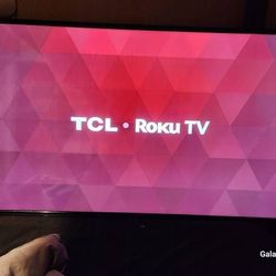 50" TCL Roku Tv With Mount And Remote