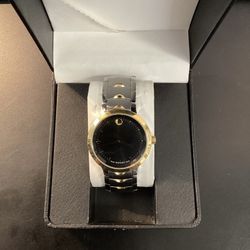Mens Two Tone Stainless Steel Watch 