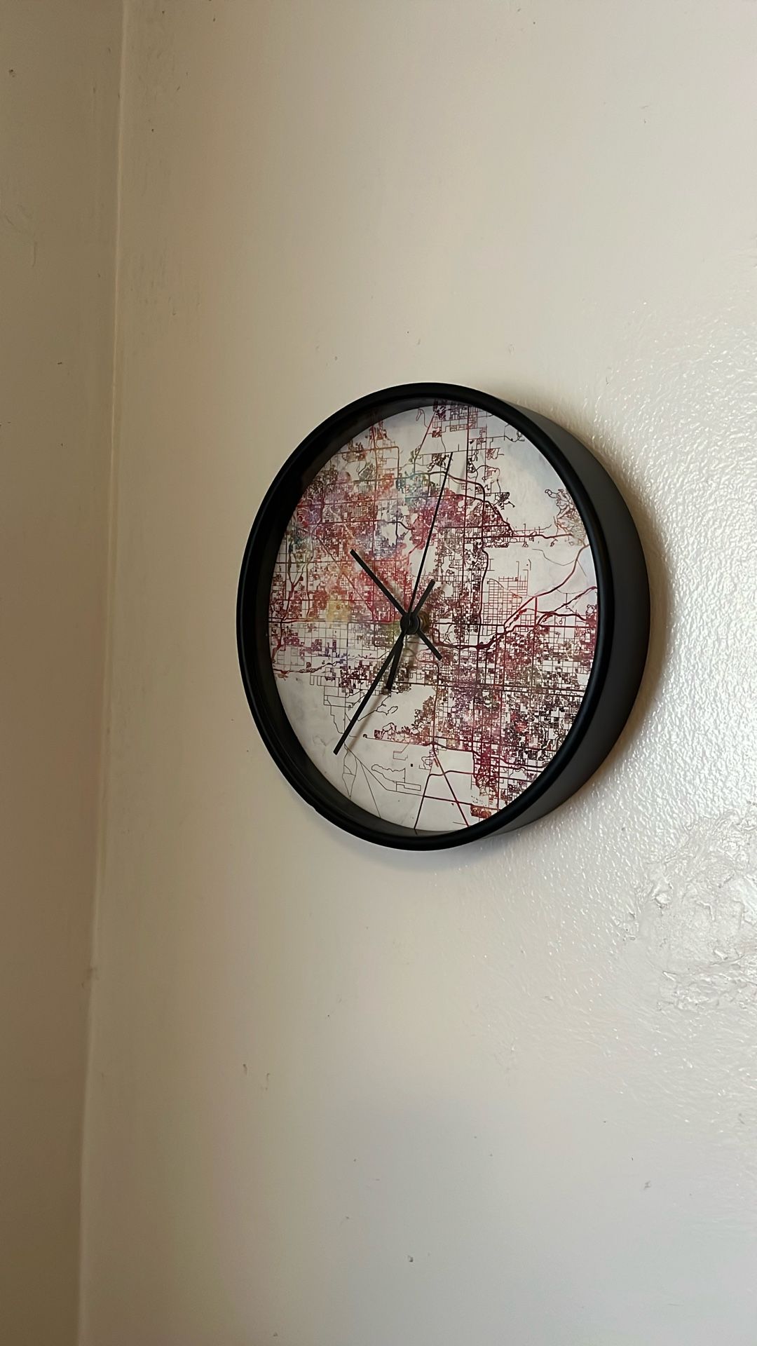 Wall Clock Ft. Map Of Metro Phoenix