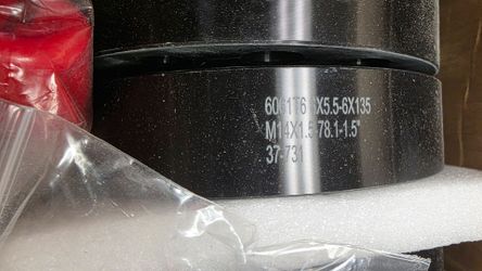 Black Alloy Wheel 6x135 M14x1.5 78.1mm Hub
