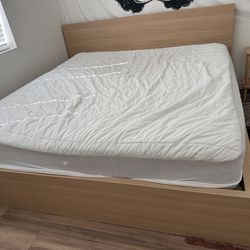 Sealy - King Sized Mattress  w/ IKEA King sized bed frame