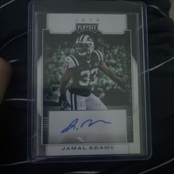 Jamal Adam’s rookie Autograph card 61/175