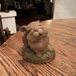 Rare Tim Wolfe Cairn Studio "Twitch" Bunny/Rabbit Figurine 1995 COA & Back Story