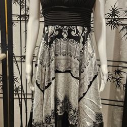 Melrose Social Sangria Handkerchief Dress